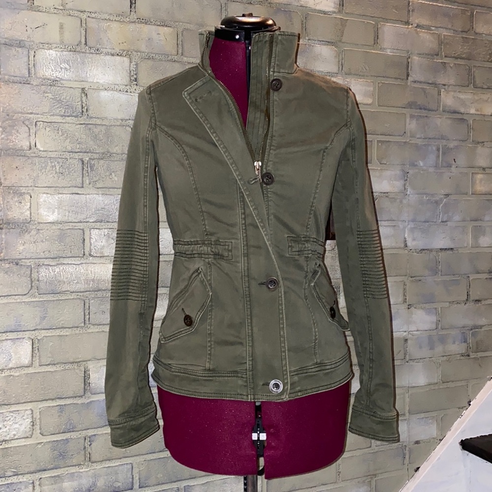 Hollister 🔥 Green Anorak Twill/Denim style Jacket